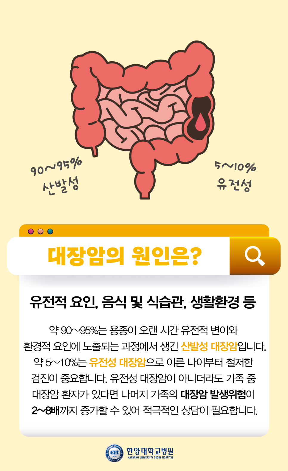 5월 29일 세계 장 건강의 날을 맞이해 알아보자! 초기 증상이 거의 없어 더욱 주의해야 하는, 대장암